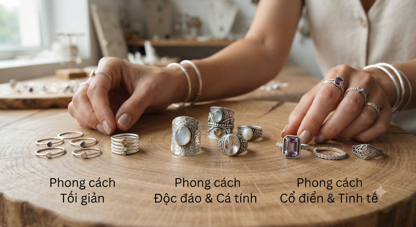 Các tiêu chí cốt lõi để chọn kiểu dáng nhẫn theo phong cách cá nhân